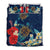 Hawaiian Turtle Hibiscus Polynesian Quilt Bed Set - Blue - Edna Style - AH Blue - Polynesian Pride