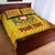 (Custom Personalised) Tonga Vava'u High School Quilt Bed Set Simplified Version - Gold LT8 - Polynesian Pride