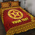 (Custom Personalised) Tonga Niuafo'ou High School Quilt Bed Set Simplified Version LT8 Maroon - Polynesian Pride