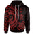 Guam Polynesian Hoodie Red Tentacle Turtle Unisex Red - Polynesian Pride