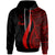 Chuuk Hoodie Red Tentacle Tribal Pattern Unisex Red - Polynesian Pride