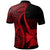 Wallis and Futuna Custom Polo Shirt Red Polynesian Tentacle Tribal Pattern - Polynesian Pride