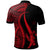 Kosrae Custom Polo Shirt Red Polynesian Tentacle Tribal Pattern - Polynesian Pride