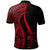 Fiji Custom Polo Shirt Red Polynesian Tentacle Tribal Pattern Crest - Polynesian Pride