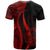 Palau Custom T Shirt Red Micronesian Tentacle Tribal Pattern - Polynesian Pride