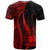 Samoa Custom T Shirt Red Micronesian Tentacle Tribal Pattern - Polynesian Pride