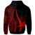 Tokelau Zip up Hoodie Red Tentacle Tribal Pattern - Polynesian Pride