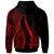 Vanuatu Custom Hoodie Red Tentacle Tribal Pattern - Polynesian Pride