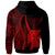 Wallis and Futuna Custom Hoodie Red Tentacle Tribal Pattern - Polynesian Pride