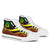 American Samoa High Top Shoes Reggae - Polynesian Tentacle Tribal Pattern Unisex White - Polynesian Pride