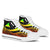 Tokelau High Top Shoes Reggae - Polynesian Tentacle Tribal Pattern Unisex White - Polynesian Pride