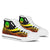 Tahiti High Top Shoes Reggae - Polynesian Tentacle Tribal Pattern Unisex White - Polynesian Pride