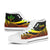 Kosrae High Top Shoes Reggae - Polynesian Tentacle Tribal Pattern - Polynesian Pride