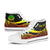 American Samoa Custom Personalised High Top Shoes Reggae - Polynesian Tentacle Tribal Pattern - Polynesian Pride