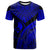 Yap T Shirt Royal Blue Polynesian Necklace and Lauhala Unisex Art - Polynesian Pride