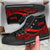 Kosrae High Top Shoes Red - Polynesian Tentacle Tribal Pattern Unisex Black - Polynesian Pride