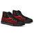 Yap Custom Personalised High Top Shoes Red - Polynesian Tentacle Tribal Pattern - Polynesian Pride