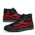 Guam High Top Shoes Red - Polynesian Tentacle Tribal Pattern - Polynesian Pride