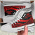 Wallis And Futuna High Top Shoes Red - Polynesian Tentacle Tribal Pattern - Polynesian Pride