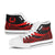 Pohnpei High Top Shoes Red - Polynesian Tentacle Tribal Pattern - Polynesian Pride