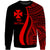 Wallis And Futuna Sweatshirt - Red Polynesian Tentacle Tribal Pattern Unisex Red - Polynesian Pride