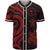 Chuuk Baseball Shirt - Red Tentacle Turtle Unisex Red - Polynesian Pride