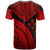 Kosrae Custom T Shirt Red Polynesian Necklace and Lauhala - Polynesian Pride