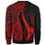 Yap Custom Personalised Sweatshirt - Red Polynesian Tentacle Tribal Pattern - Polynesian Pride