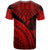 Pohnpei T Shirt Red Polynesian Necklace and Lauhala - Polynesian Pride