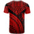 Yap Custom T Shirt Red Polynesian Necklace and Lauhala - Polynesian Pride