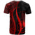 Yap Custom T Shirt Red Micronesian Tentacle Tribal Pattern - Polynesian Pride