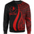 Yap Custom Personalised Sweatshirt - Red Polynesian Tentacle Tribal Pattern Unisex Red - Polynesian Pride