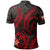 Tonga Polynesian Polo Shirt Red Plumeria - Polynesian Pride