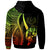 Tonga Custom Zip up Hoodie Reggae Tentacle Tribal Pattern - Polynesian Pride