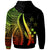 Kosrae Zip up Hoodie Reggae Tentacle Tribal Pattern - Polynesian Pride