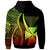 Wallis and Futuna Zip up Hoodie Reggae Tentacle Tribal Pattern - Polynesian Pride