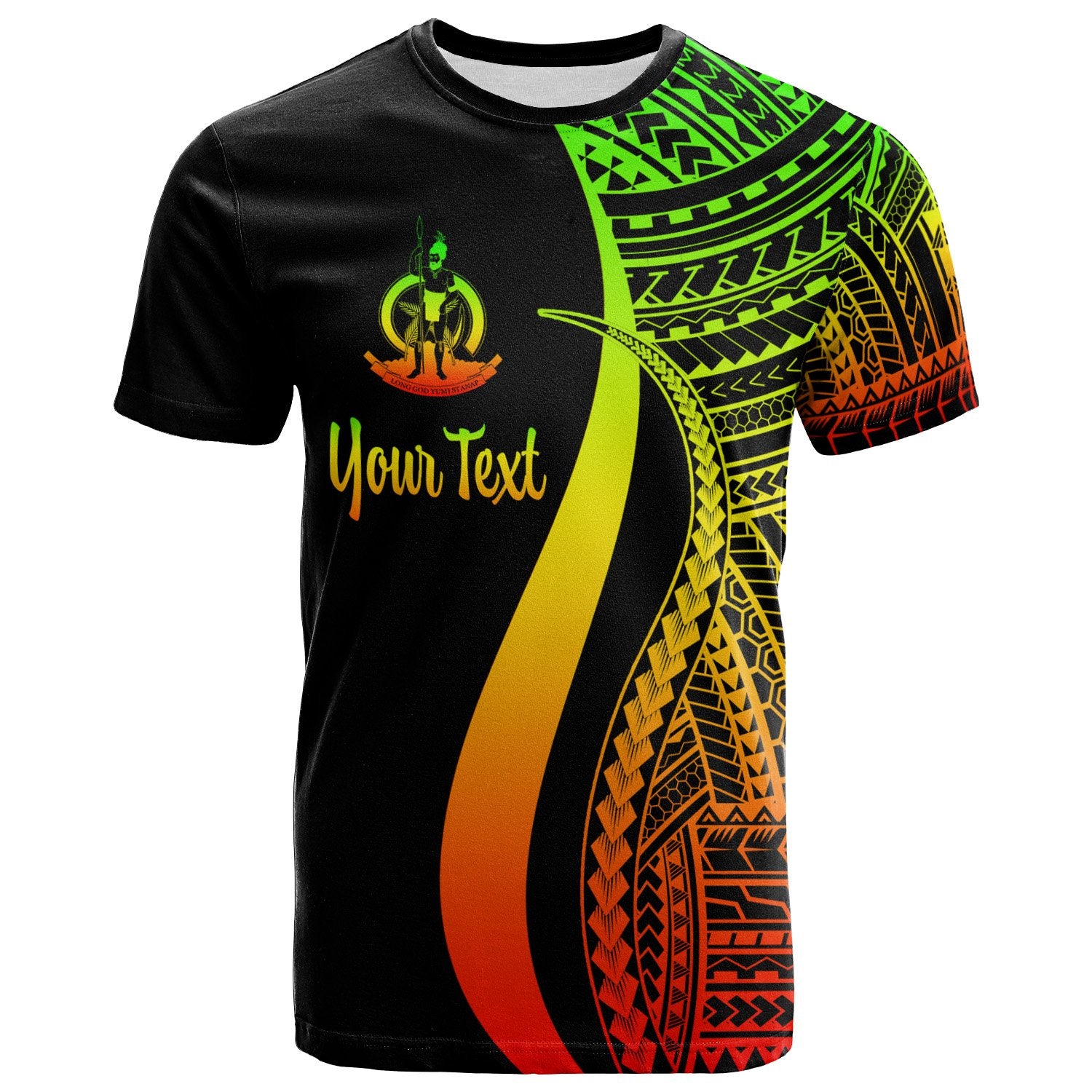 Vanuatu Custom T Shirt Reggae Micronesian Tentacle Tribal Pattern Unisex Reggae - Polynesian Pride