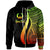 Pohnpei Custom Zip up Hoodie Reggae Tentacle Tribal Pattern Unisex Reggae - Polynesian Pride