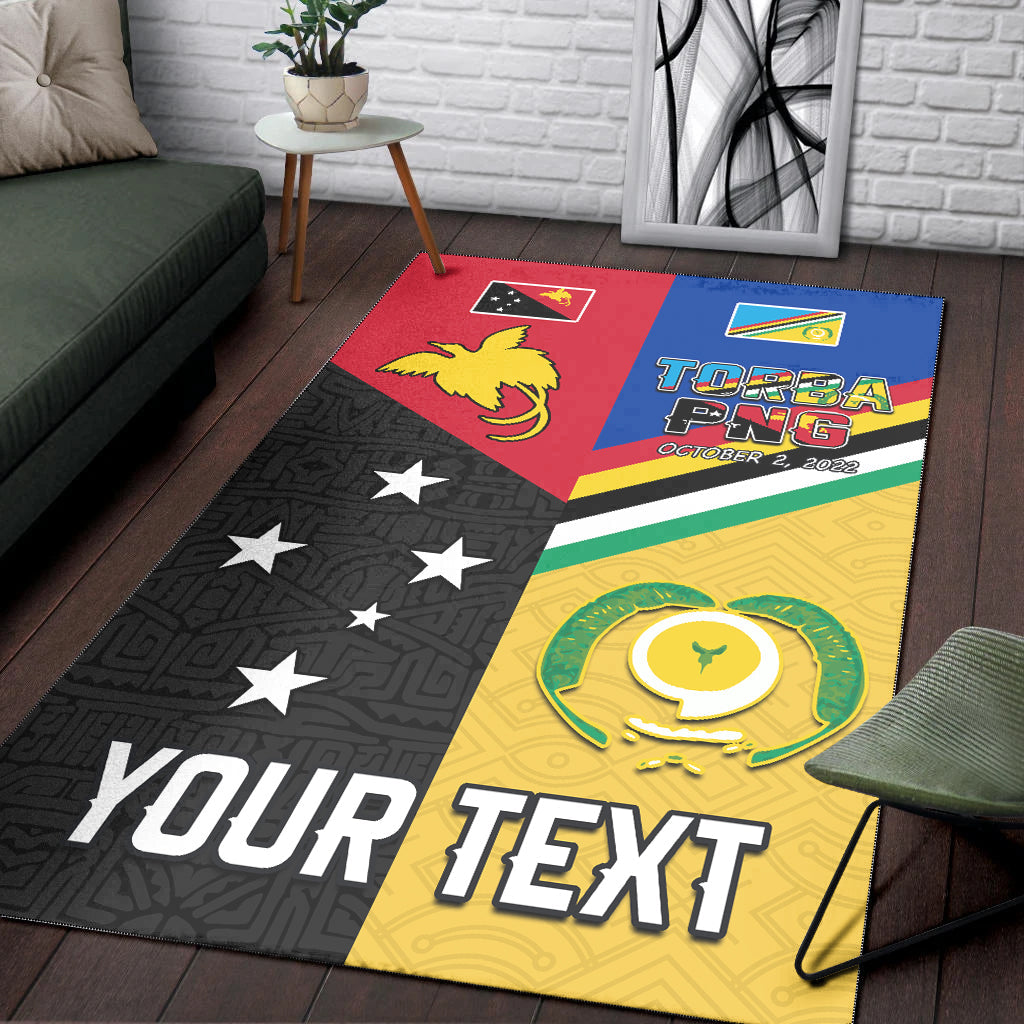 (Custom Personalised) Torba PNG Day Area Rug 2022 Simple Polynesia LT13 - Polynesian Pride