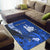 (Custom Personalised) New Caledonia Area Rug Nautilus Blue Polynesian Hibiscus LT13 - Polynesian Pride