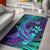 Polynesian Area Rug Purple Paradise Hawaiian Tribal Hammerhead Shark LT14 Purple - Polynesian Pride