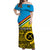 Torba Province Province Off Shoulder Long Dress Vanuatu Proud LT13 Long Dress Yellow - Polynesian Pride