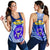 Mate Ma'a Tonga Women Racerback Tank Leimatu'a Bulls Creative Style - Blue NO.1 LT8 Blue - Polynesian Pride