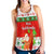 (Custom Personalised) Hawaii Christmas Women Racerback Tank Santa Claus Surfing Simple Style - White LT8 - Polynesian Pride