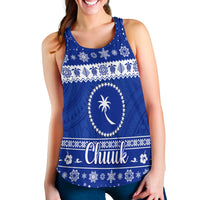 FSM Chuuk Christmas Women Racerback Tank Simple Style LT8 - Polynesian Pride