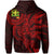 Hawaii Hoodie Zip Polynesian Kanaka Map Hawaiian Hoodie Zip Red TT Style - Polynesian Pride