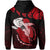 Hawaii Polynesian Aumakua Hammerhead Shark Hoodie Cloud Style Red - Polynesian Pride