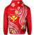 Custom Hawaii Hoodie Red Polynesian Line Style LT9 - Polynesian Pride