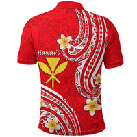 Hawaii Polo Shirt Red Polynesian Line Style LT9 - Polynesian Pride