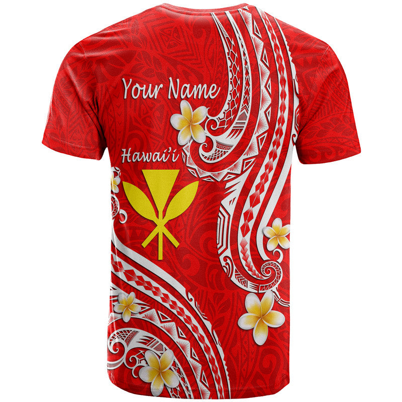 Custom Hawaii T Shirt Red Polynesian Line Style LT9 - Polynesian Pride